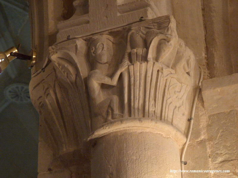 CAPITEL ORIGINAL DEL TEMPLO ROMÁNICO